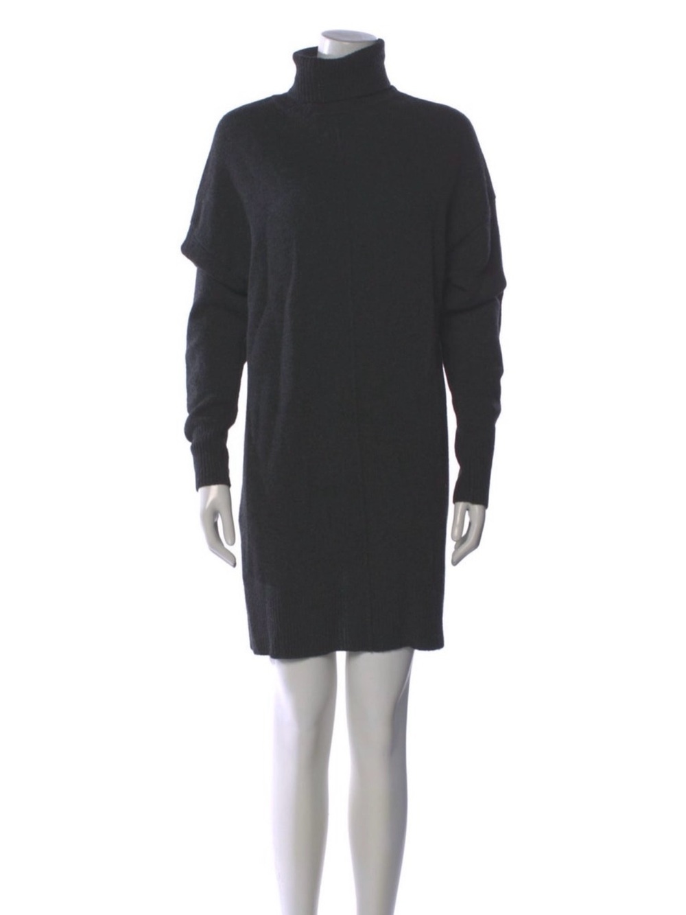 Isabel Marant Grey Cashmere Turtleneck Shift Dress